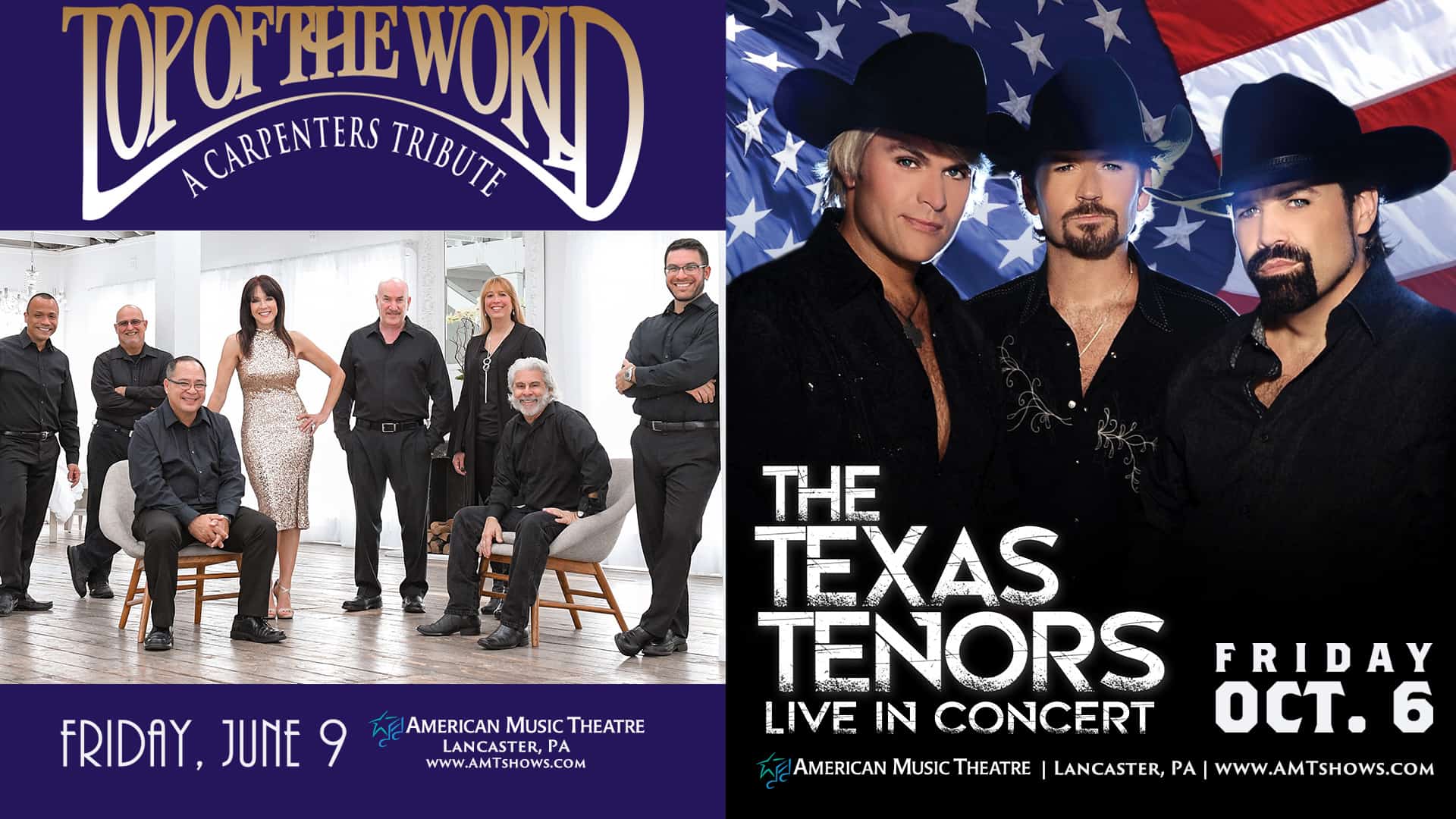 Top of the World Carpenters Tribute and The Texas Tenors