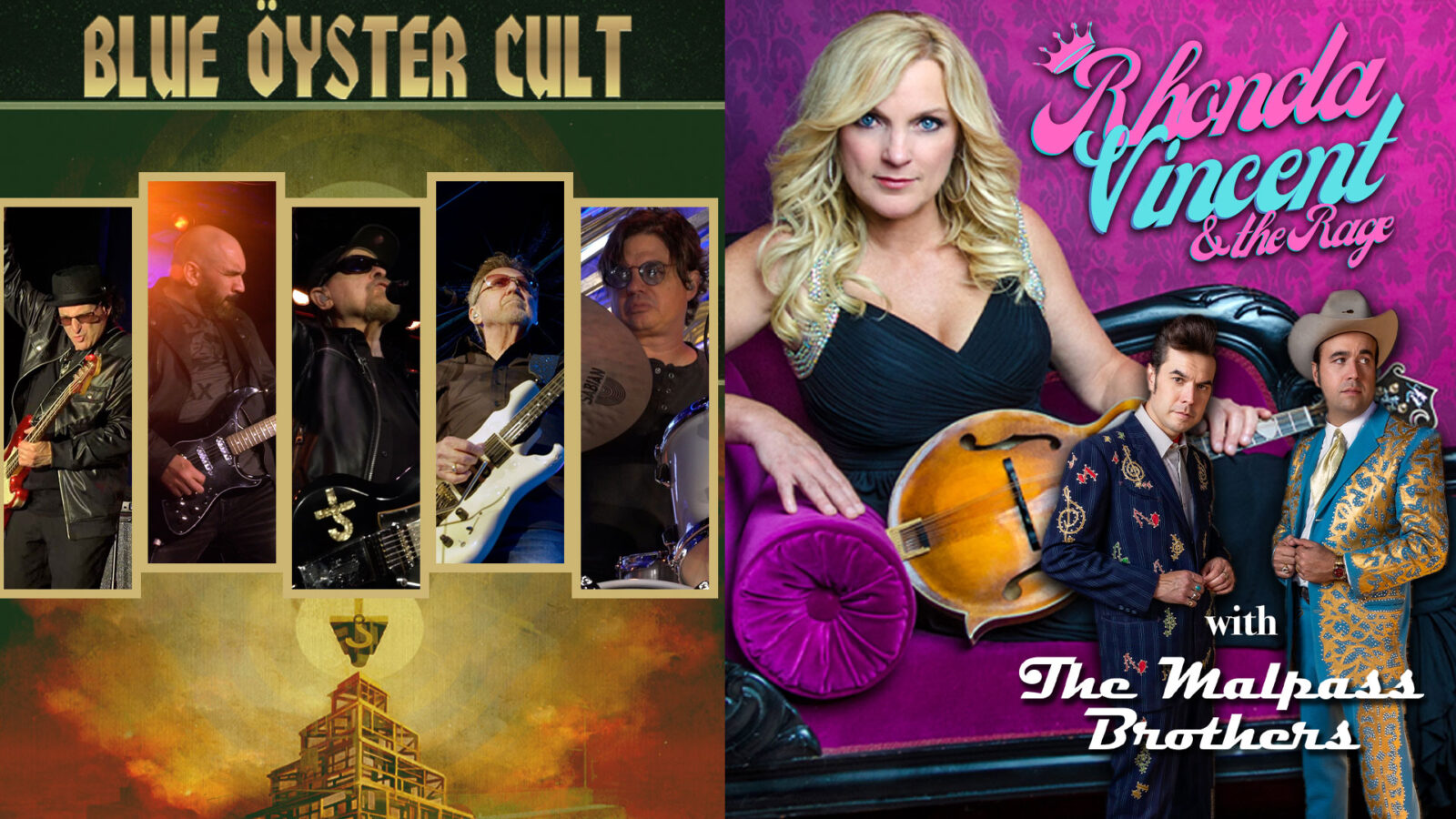 Blue Oyster Cult and Rhonda Vincent with The Malpass Brothers
